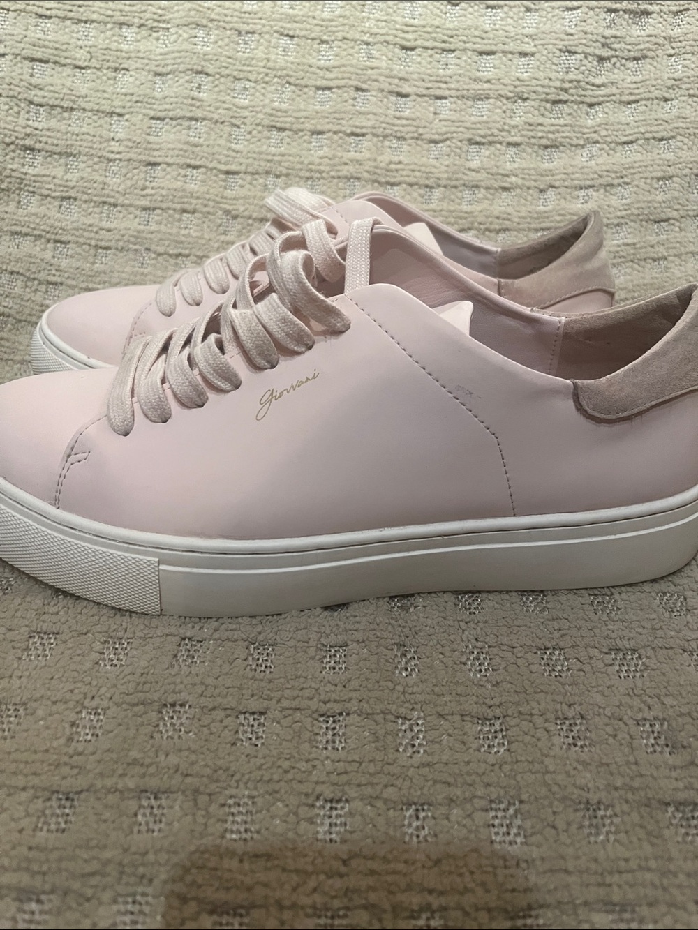 Lorenzo Pale Pink all leather Sneakers for Men